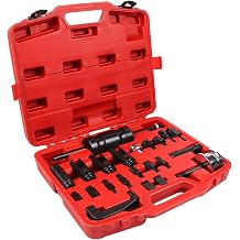 Injector Removal Tool Set,Diesel Injector Tool Storage Case,Compact Diesel Injector Tool Kit,Heavy Duty Diesel Injector Tools,23 Piece Set,for Disassembling and Assembling Fuel Injectors