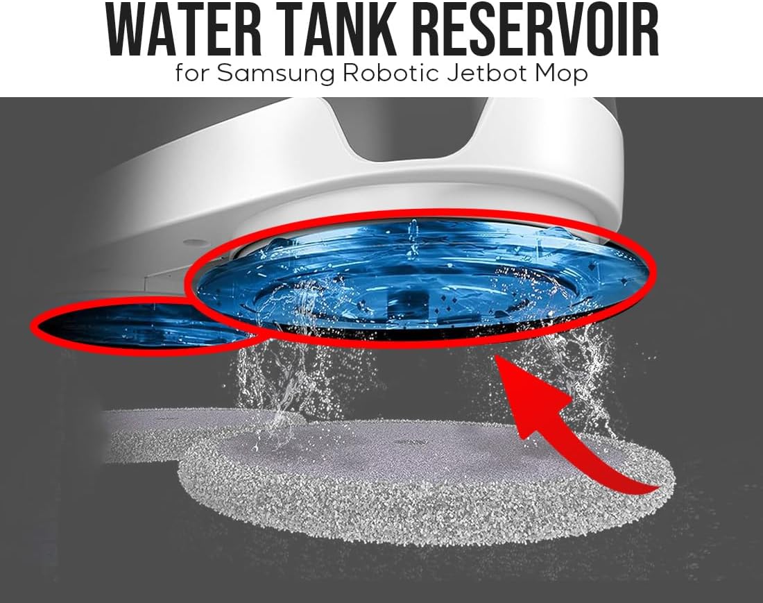 (OEM) A1PartsPro for Samsung VR20T6001MW Robotic Jetbot Mop Water Tank Reservoir Replacement Accessories