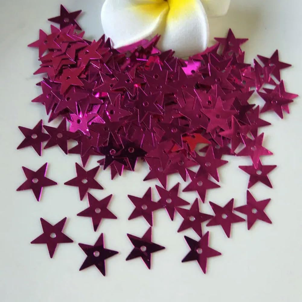 VICIYOO 3mm 5mm 7mm 10mm 13mm 15mm 20mm Sequins Medium Hole Star Bulk Sequins Crafts Sequins Sewing Clothing Sequins 10g