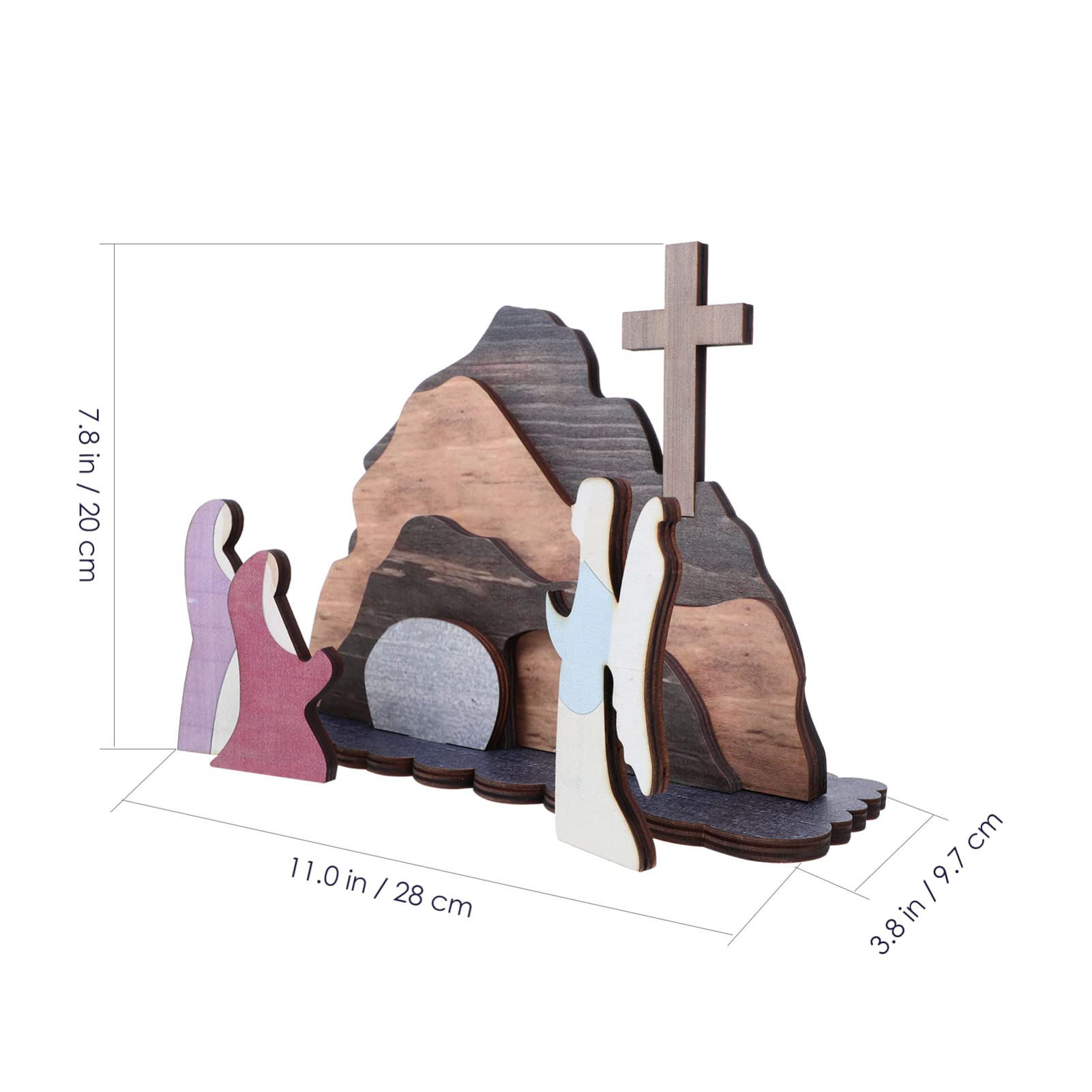 Alipis 4 Sätze Osterdekorationen Weihnachtsdekore Geburt Adventskalender Ornament Geschenkideen für Ostern Geschenkideen Ostern Osterschmuck osterlayout Holzhandwerk hölzern