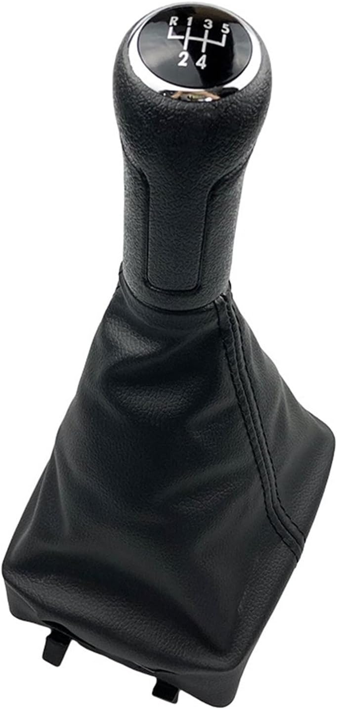 Stick Gaiter Boot Cover Replacement for VW for Polo 9N 9N2 2002-2009 5/6 Speed Car Gear Shift Knob Gear Shift Lever Knob(6 Speed B0272)(5 Speed B0092)