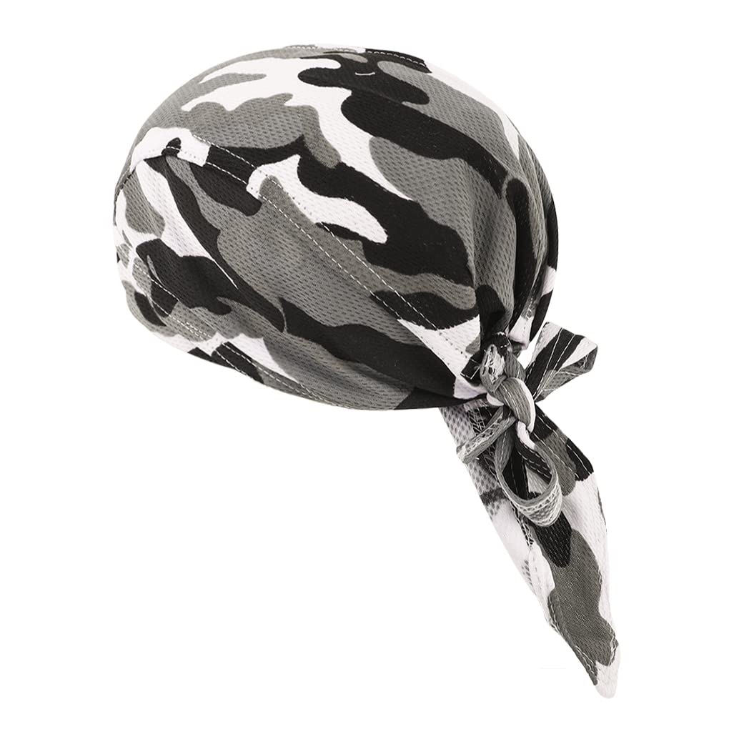 Ipenny Unisex Camo-2 Quickly Dry Breathable Cotton Cycling Running Hat Sun Uv Protection Pirate Hat Sports Headwear Bandana Cap Under Helmet Hat Skull Cap Motorcycle Beanie (Camo-2)
