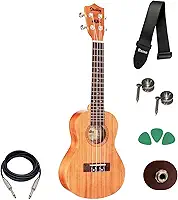 Ukulele Shelby Concert Su23m Mogno Fosco Eletrico