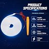 Tira de luz LED para baúl de auto de 13.12 pies, lámpara ambiental con sensor de encendido/apagado, iluminación de carga de PVC flexible y cortable resistente al agua, universal para la mayoría de autos, SUVs y vans (blanca) 7