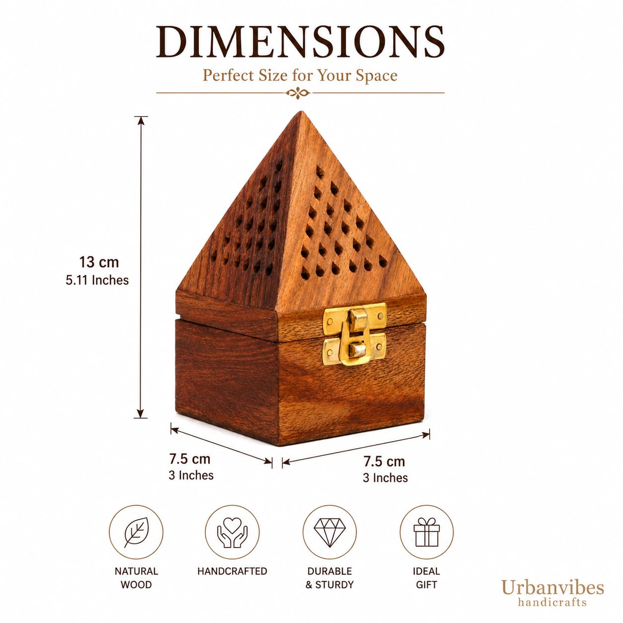 Wooden Dhoop Stand - Pooja Room Incense Holder -4