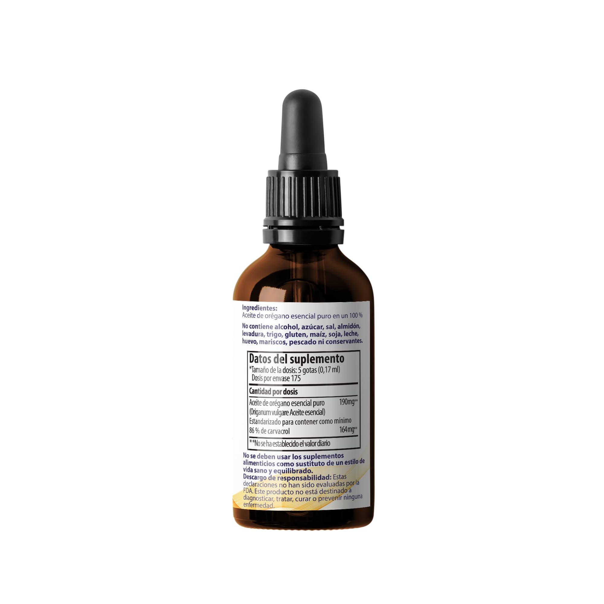 Zane Hellas 100% Aceite de orégano sin diluir - 86% Min Carvacrol. 164 mg de Carvacrol por porción. Probablemente el Mejor Aceite de orégano del Mundo. 30 ml.