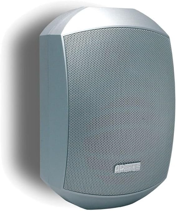 APart MASK4T-SLV 4.25" Small Design Two-way Pair of Loudspeakers, Indoor or Outdoor use Silver