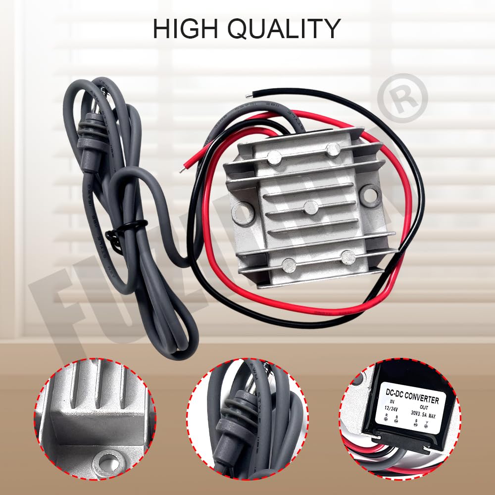 Mini konwerter DC Step Up 12 V na 30 V, 9-30 V, wejście 3,5 A, wzmacniacz napięcia wyjściowego z wtyczką typu C, wysokowydajny zasilacz do samochodu, kempingu, na zewnątrz, srebrny, stop