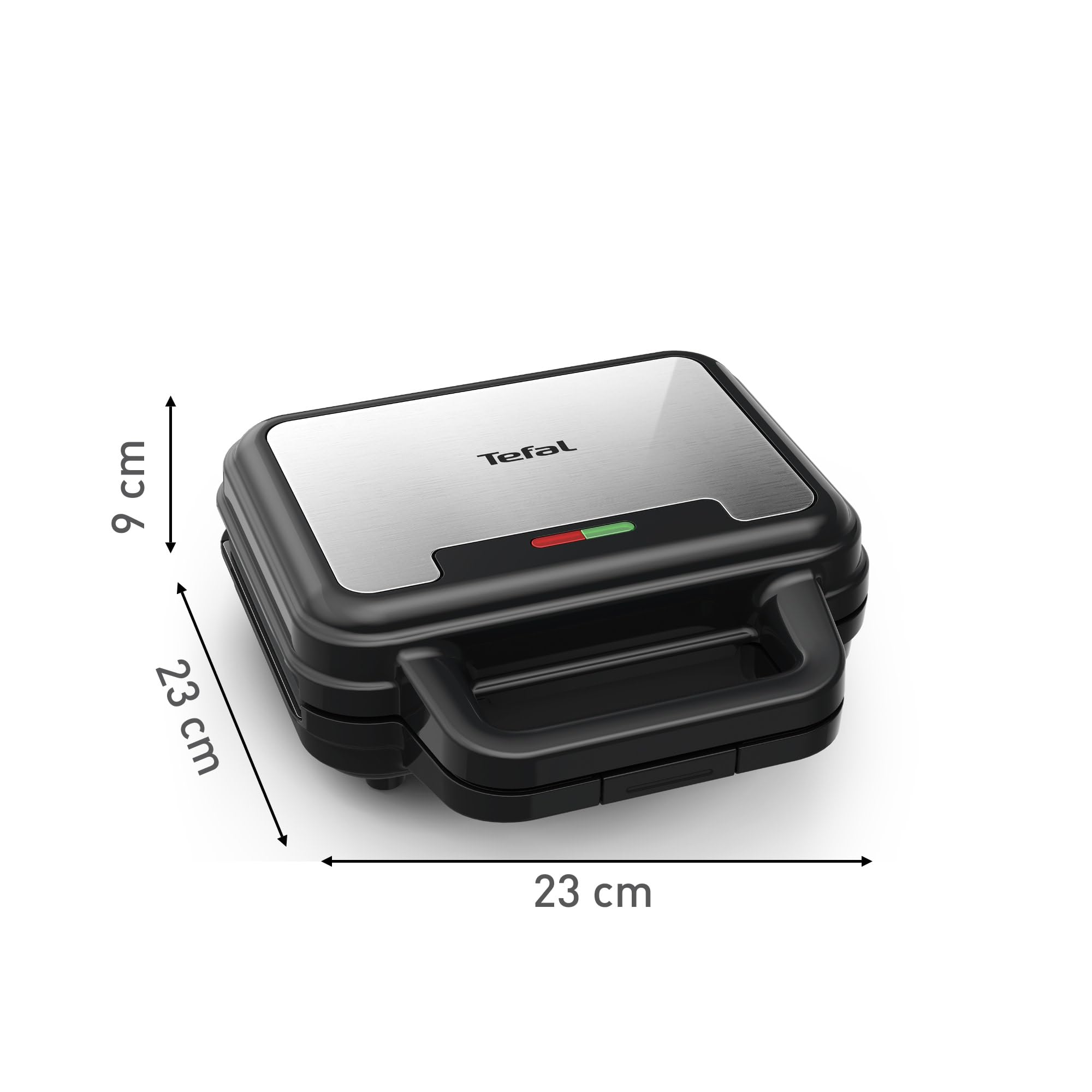 Tefal UltraCompact 3-en-1 Appareil à Gaufres, Sandwichs et Paninis, 3 jeux de plaques inclus, Compact, Rangement Facile, 700 W, SW383D10