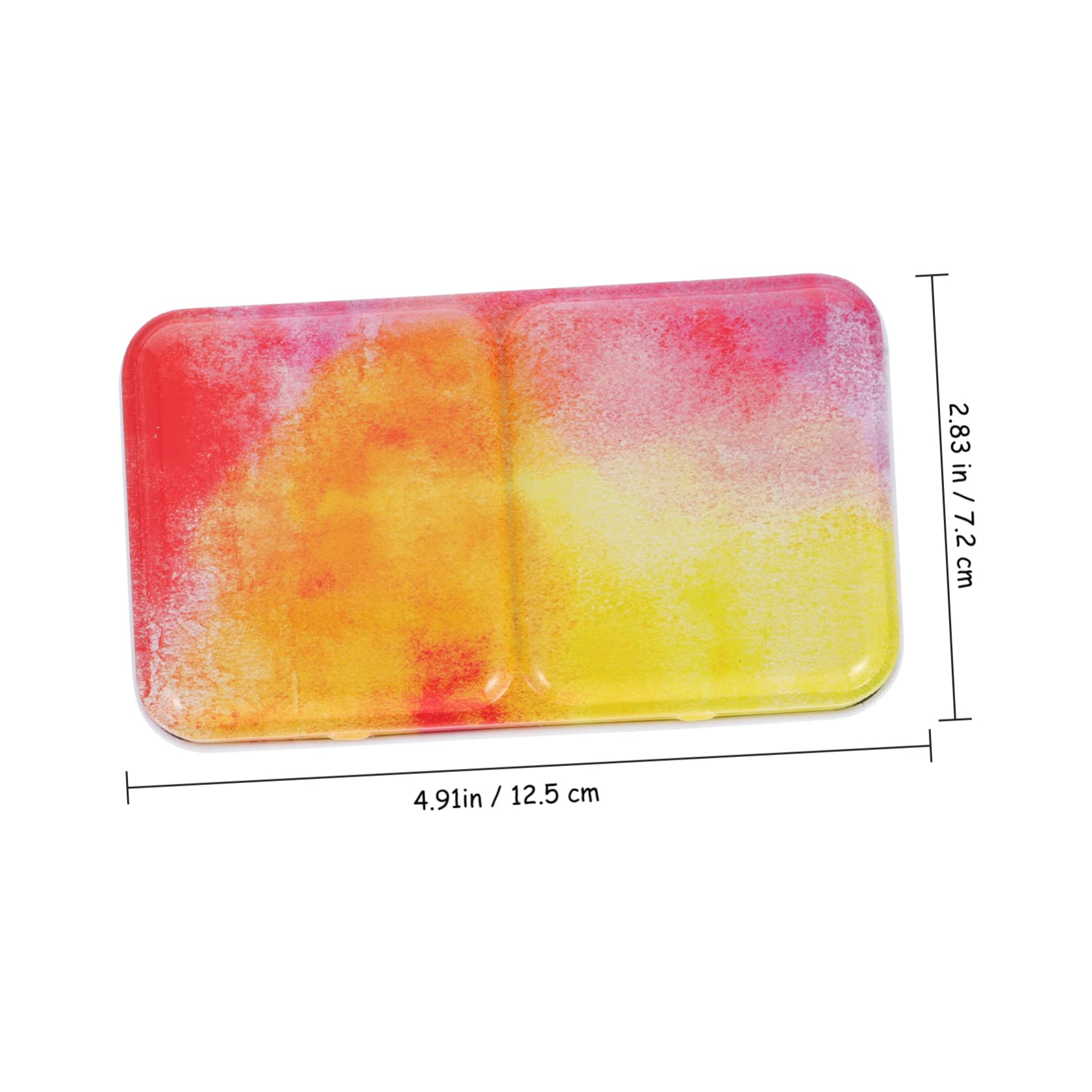 Operitacx 3ensembles Boîte De Peinture à Aquarelle Vide avec Compartiments pour Mélanger pour Artistes Déplacement Et Amateurs Art