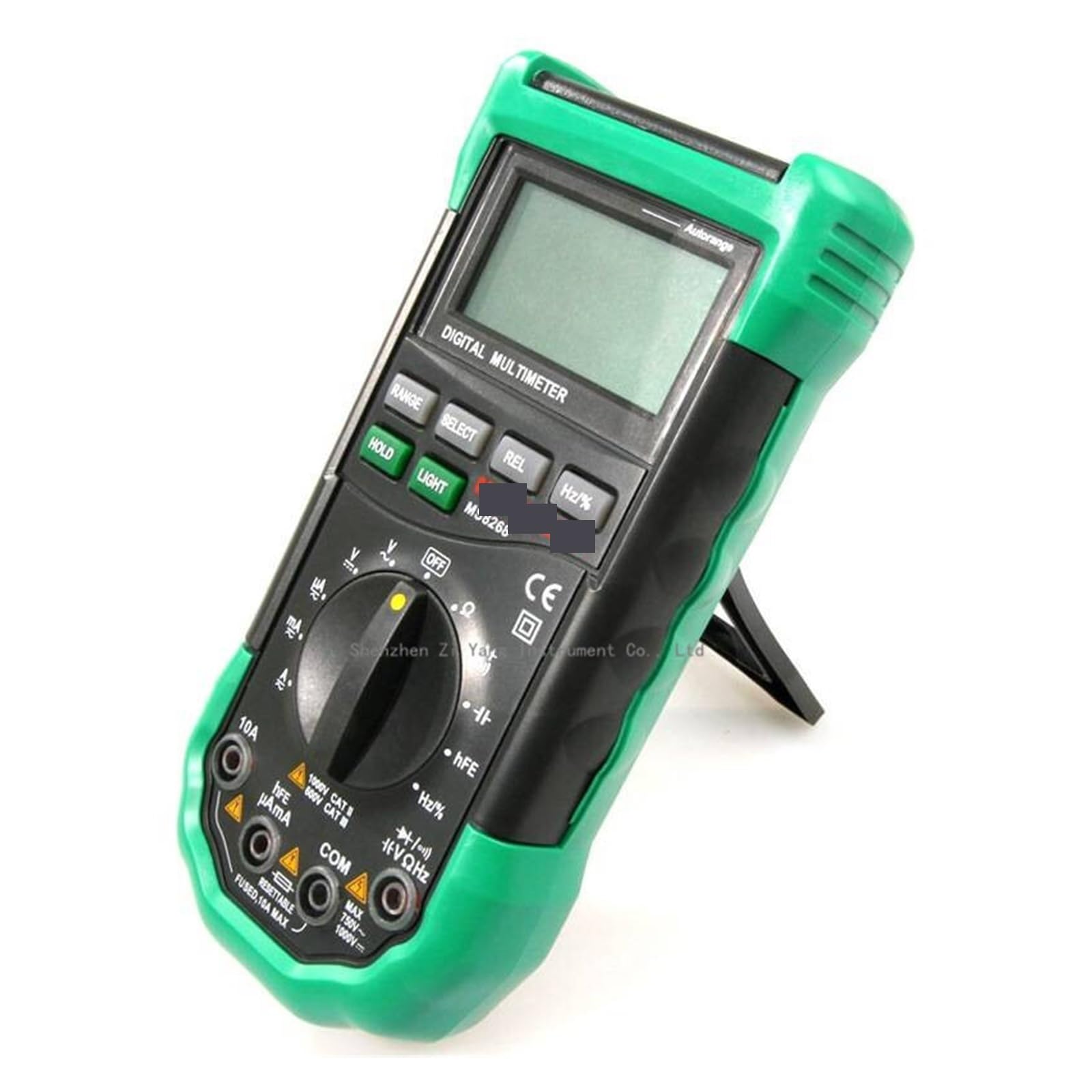 MS8268 Multímetro digital de rango automático Protección completa Ac/dc Amperímetro Voltímetro Ohm Frecuencia Probador eléctrico Prueba de diodo Para uso de bricolaje