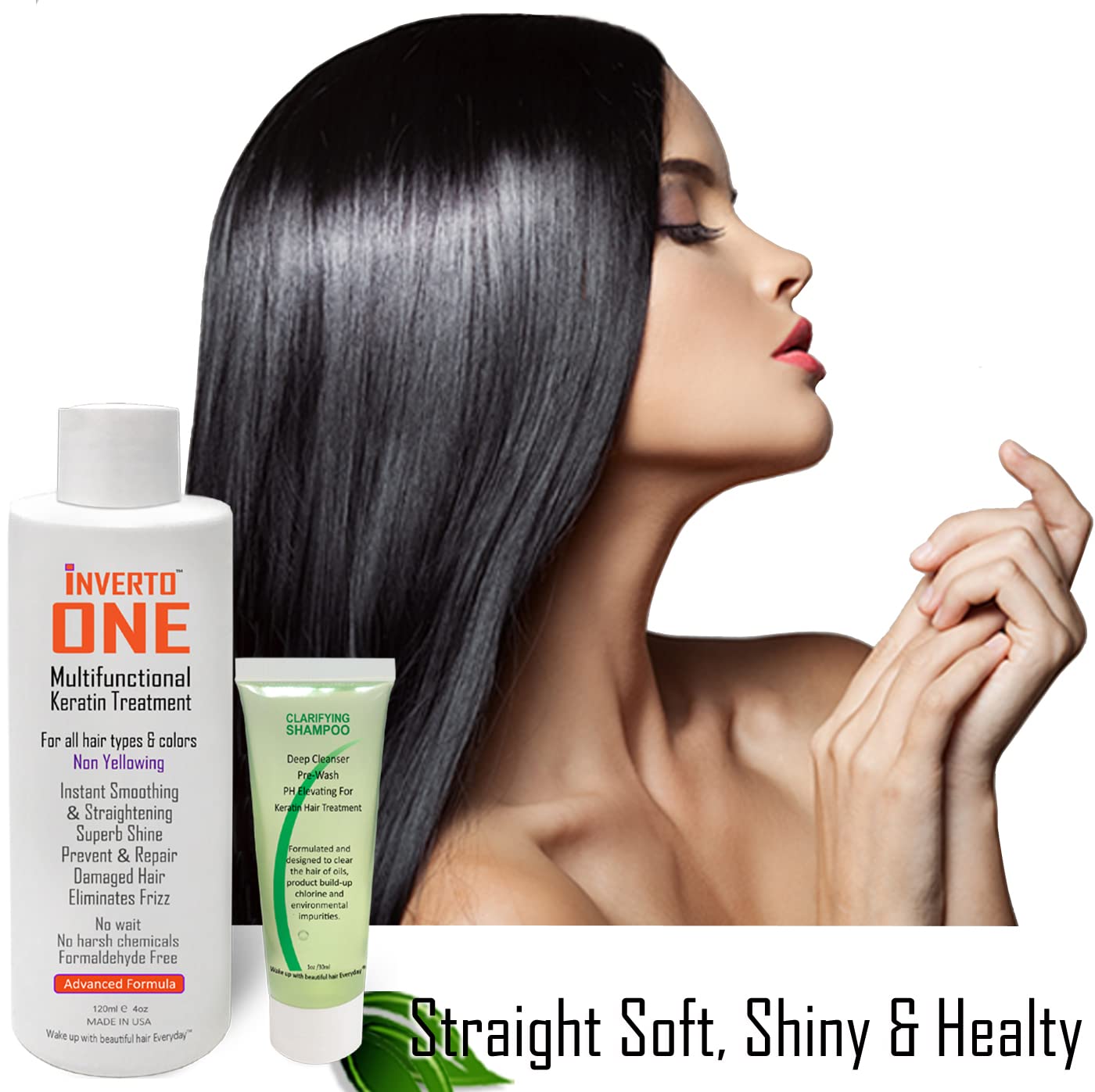 INVERTO ONE 180ml Keratin Treatment Kit Vegan Keratin Hair Treatment