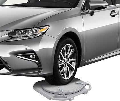 2pcs Alignment Turn Plates, Alignment Plates, Wheel Alignment Tool, Front End Alignment Tool Kit Turntable Car Truck Wheel Alignment Turntable Durable for Garage Or Auto Repair Shop