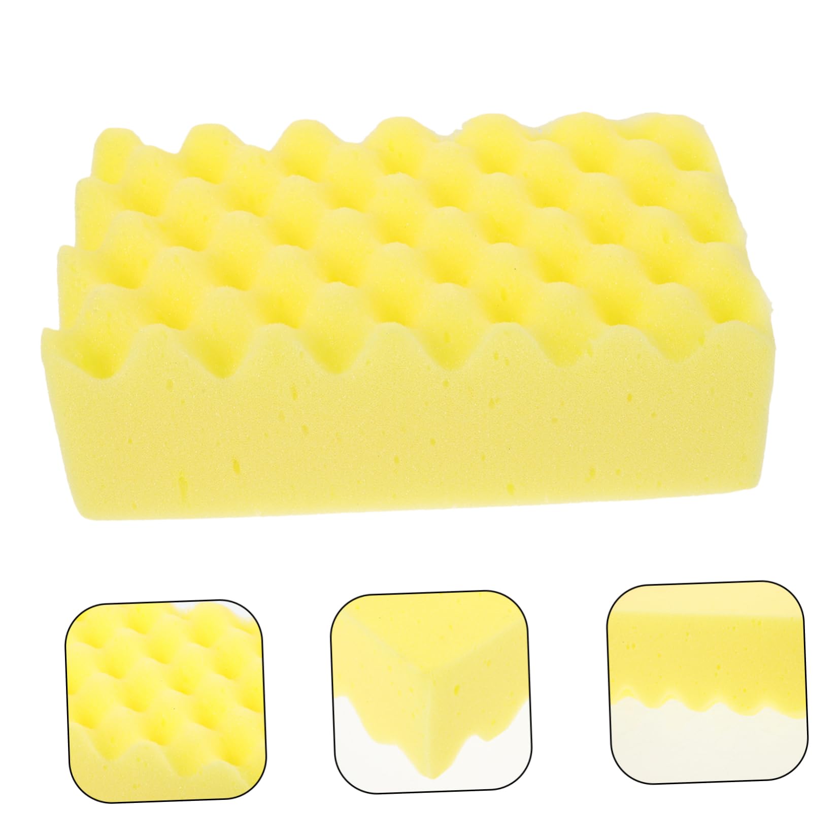 Happyyami Car Cleaning Sponge Durable Auto Wash Scrubber for Efficient Vehicle Care Multi Functional Sponge Gentle Paint for Waxing Detailing