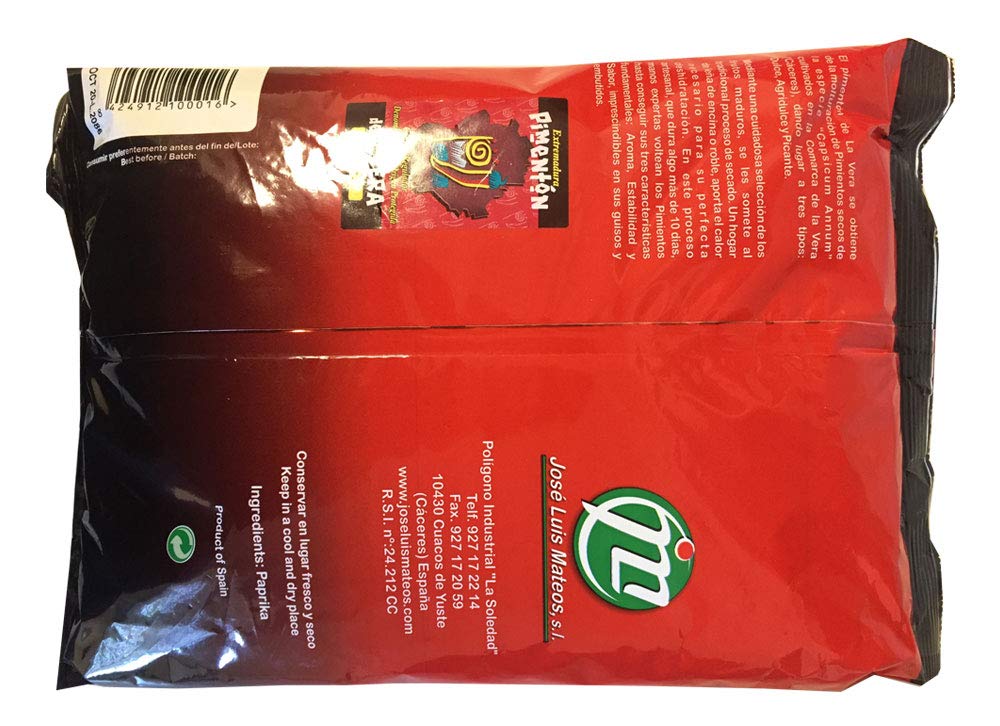 1 kg de Pimentón Ahumado Picante de la Vera, con denominación de Origen Protegida en Saco