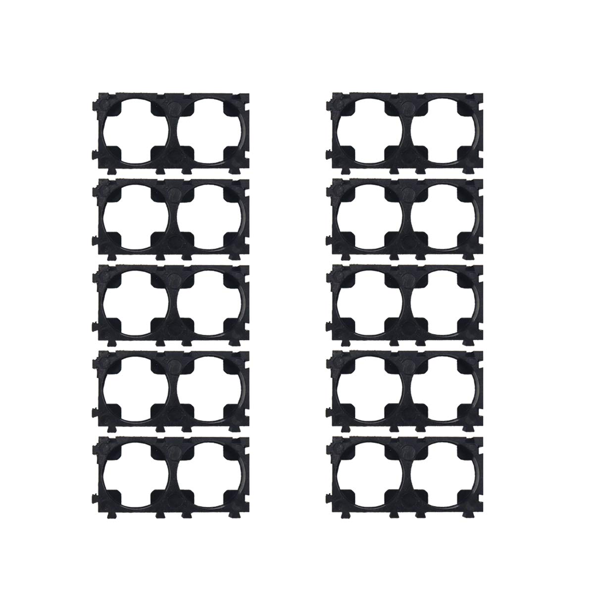 (10PCS) 2 Cell Battery Spacer 18650 Radiating Shell Plastic Batteries Holder Bracket DIY Anti Vibration Battery Storage Case-image-48