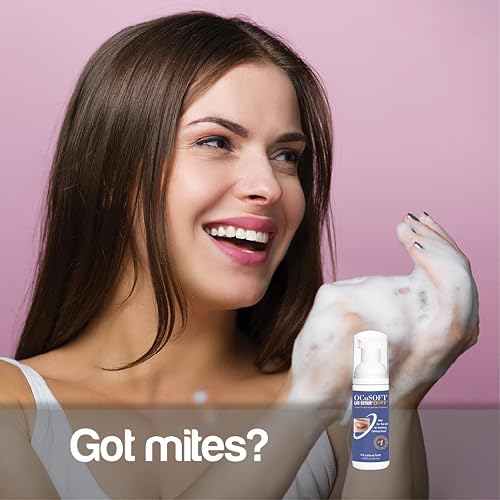 Miniatura 7 de OCuSOFT Oust Demodex Limpiador de Espuma - Extra Fuerte - Limpiador Espumoso para Párpados y Pestañas con Aceite de Árbol de Té - Limpiador de