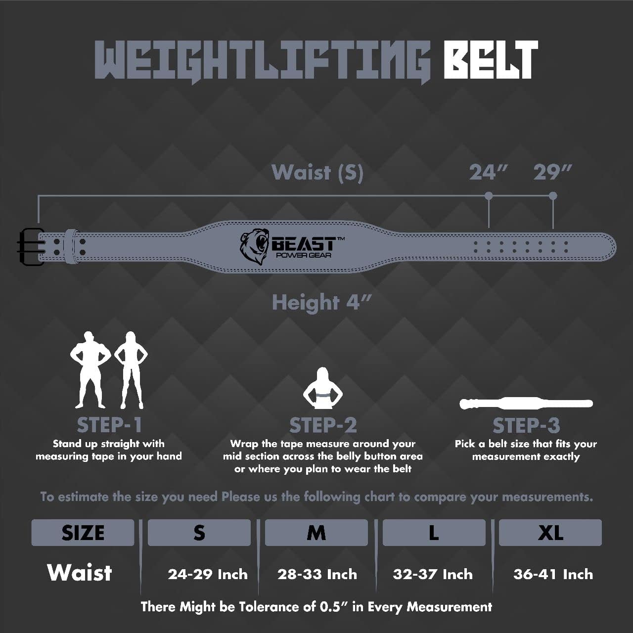 Weight Lifting Belt - 4” Genuine Leather Belts Padded Lower Back Support for Gym Bodybuilding Squat Deadlift Weightlifting Cross Strength Training Men Women Free Wrist Wrap