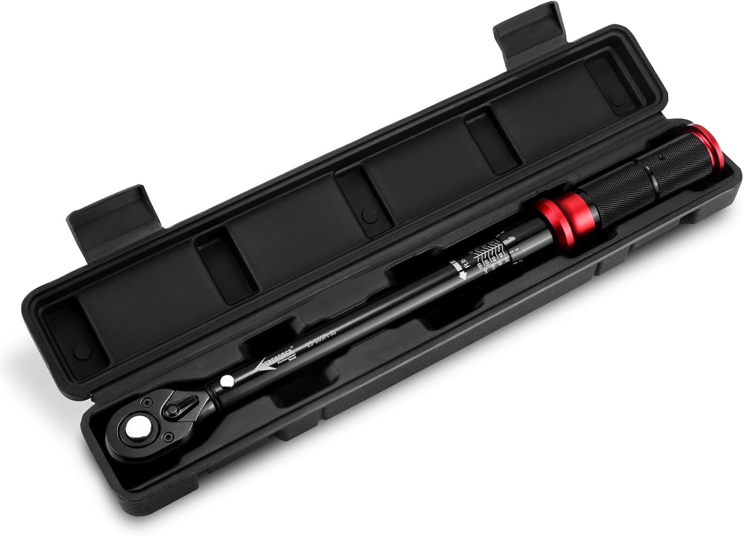 AEROFORCE 1/2-Inch Drive Torque Wrench（15-165 lb.ft / 20.4-224.4 Nm),72 Tooth Dual Direction Reversible Ratchet, Dual Range Scales, Precision Calibrated for Bike, Motorcycle and Car Repair