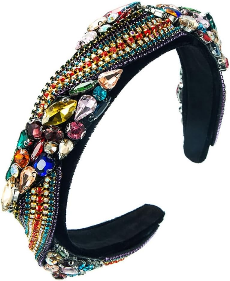 Claw Chain Rhinestone Cross Hair Bands for Women Street Accessories