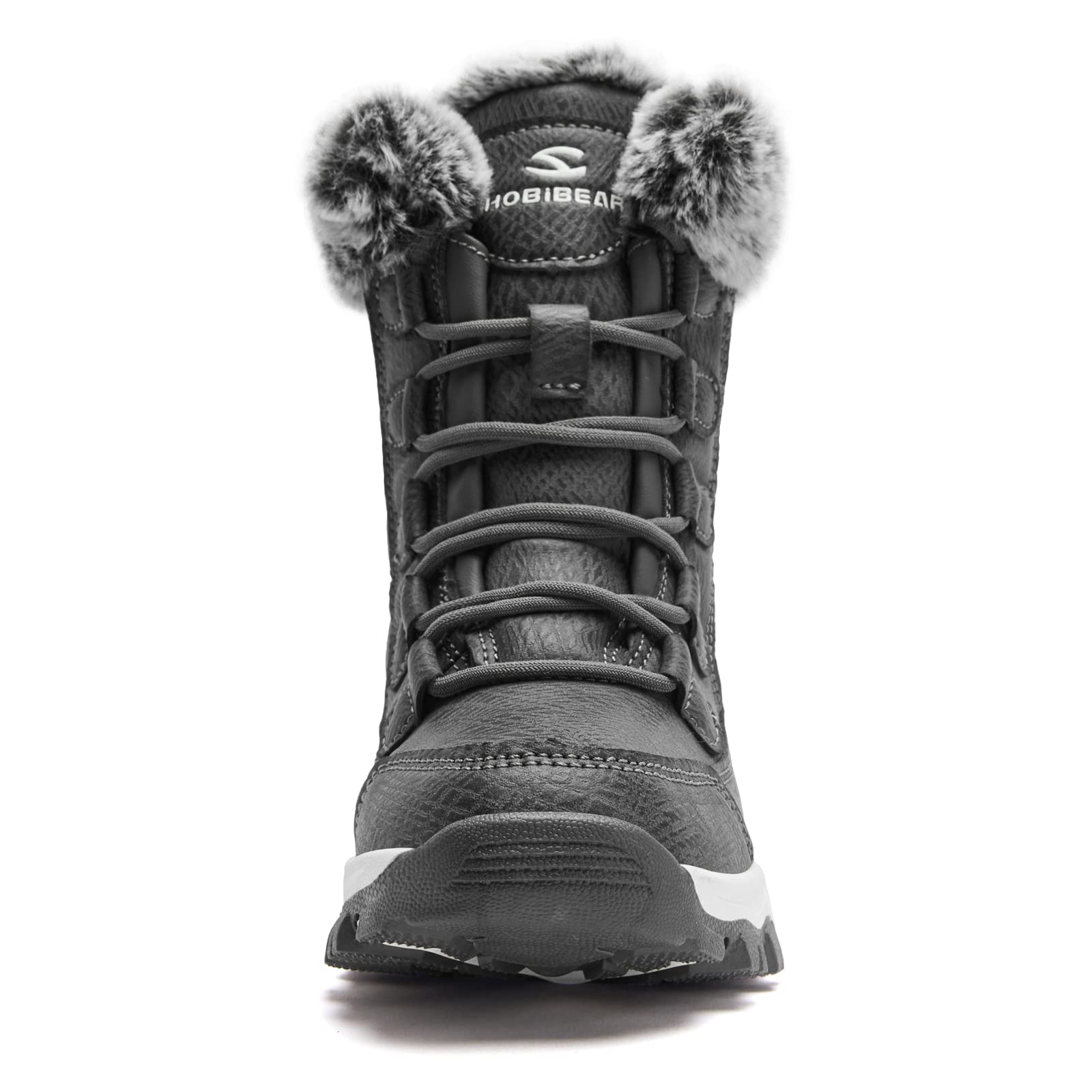 HOBIBEAR Women's Warm, Non-Slip, Waterproof Snow Boots - Slip Resistant Anti Slip Cold Weather Winter Shoes