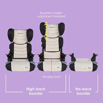 Baby Trend Protect 2-in-1 Folding Belt-Positioning Booster Seat, Dash Tan