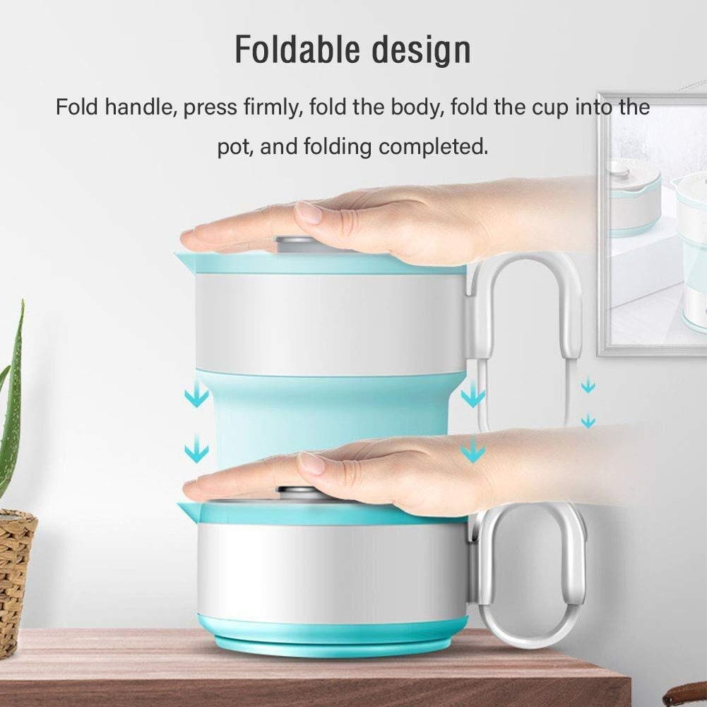 Bouilloire Électrique Pliable Léger Voyage Pliable Bouilloire Électrique - Silicone De Qualité Alimentaire - 0,6 L - 600W