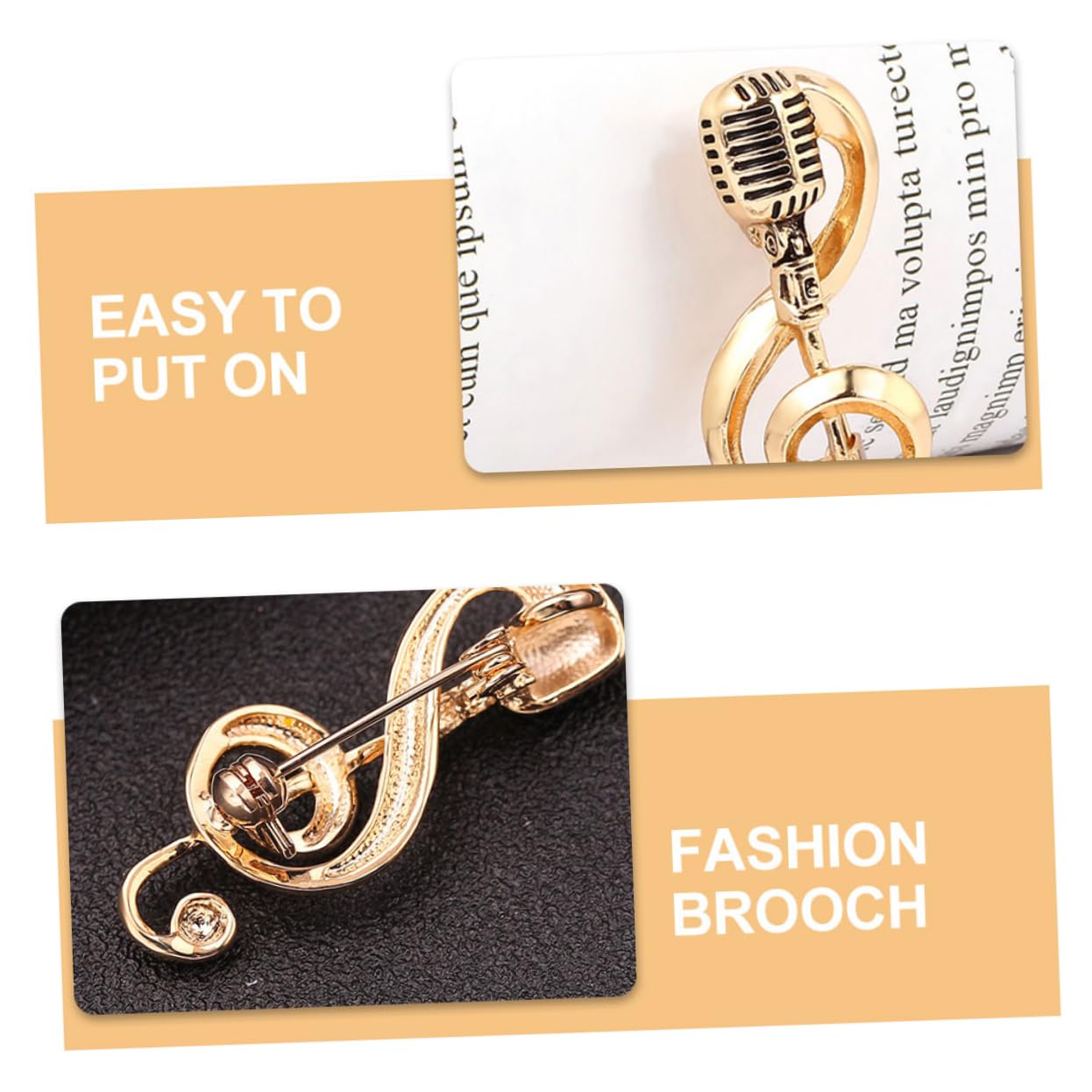 Adesivi per Piastre in Acciaio Microfono Donne Accessori Classici Accessori per la Fascia Europea e Americana Fascifica della retrò DECARE Musica A ZINCI