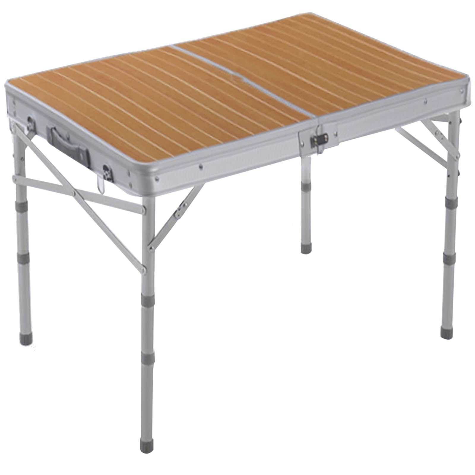 Table pliante en aluminium réglable pour petits espaces et camping nomade
