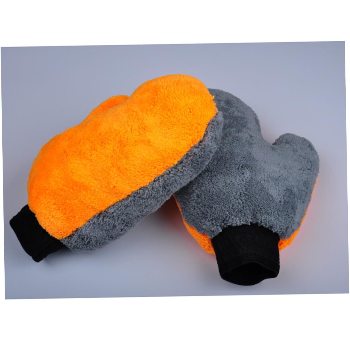 HAPINARY Coral Fleece Car Wash Mitt Ultra Water Absorption Cleaning Tool for Cars Trucks Motorcycles More Lint Scratch Dual Sided Design for Safe Detailing