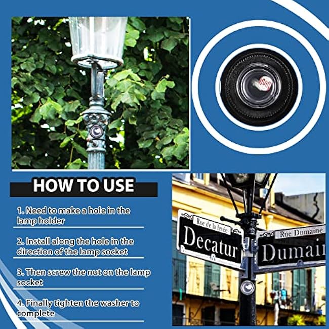 3 Pieces Dusk to Dawn Sensor for Outdoor Lighting 120-277V Photoelectric Switch Photocell Light Sensor Hardwired Post Eye Light Control Most Outdoor Lamp Fixtures Bulbs