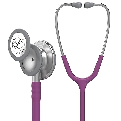 Vista 28 de 3M Littmann Classic III - Estetoscopio de monitoreo 5622, 2 veces más volumen*, menos peso**, campana de acero inoxidable, 27 pulgadas, tubo azul