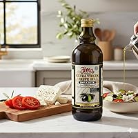 Vista 3 de Flora Foods Aceite de oliva griego 100% extra virgen – Primero prensado en frío – Botella de vidrio de 1 litro extraído de aceitunas Koroneiki – 34