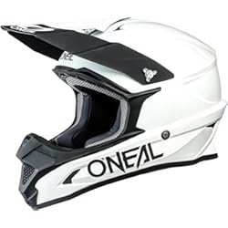 Casco Trail Silencioso ONEAL | Casco de Motocross | MX Enduro | Carcasa de ABS, Norma de Seguridad ECE 22.05, Ventilaciones para una óptima ventilación y refrigeración | Casco 1SRS Solid | Adultos