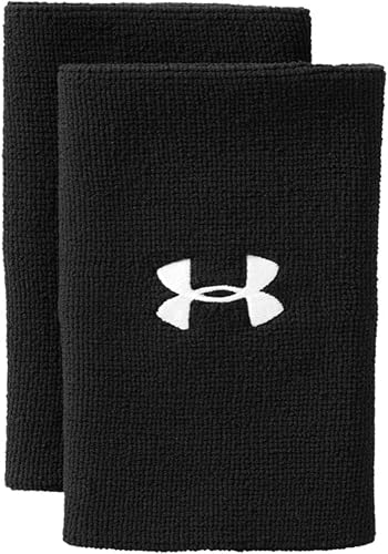 Under Armour Paquete de 2 pulseras de rendimiento para adultos de 6 pulgadas