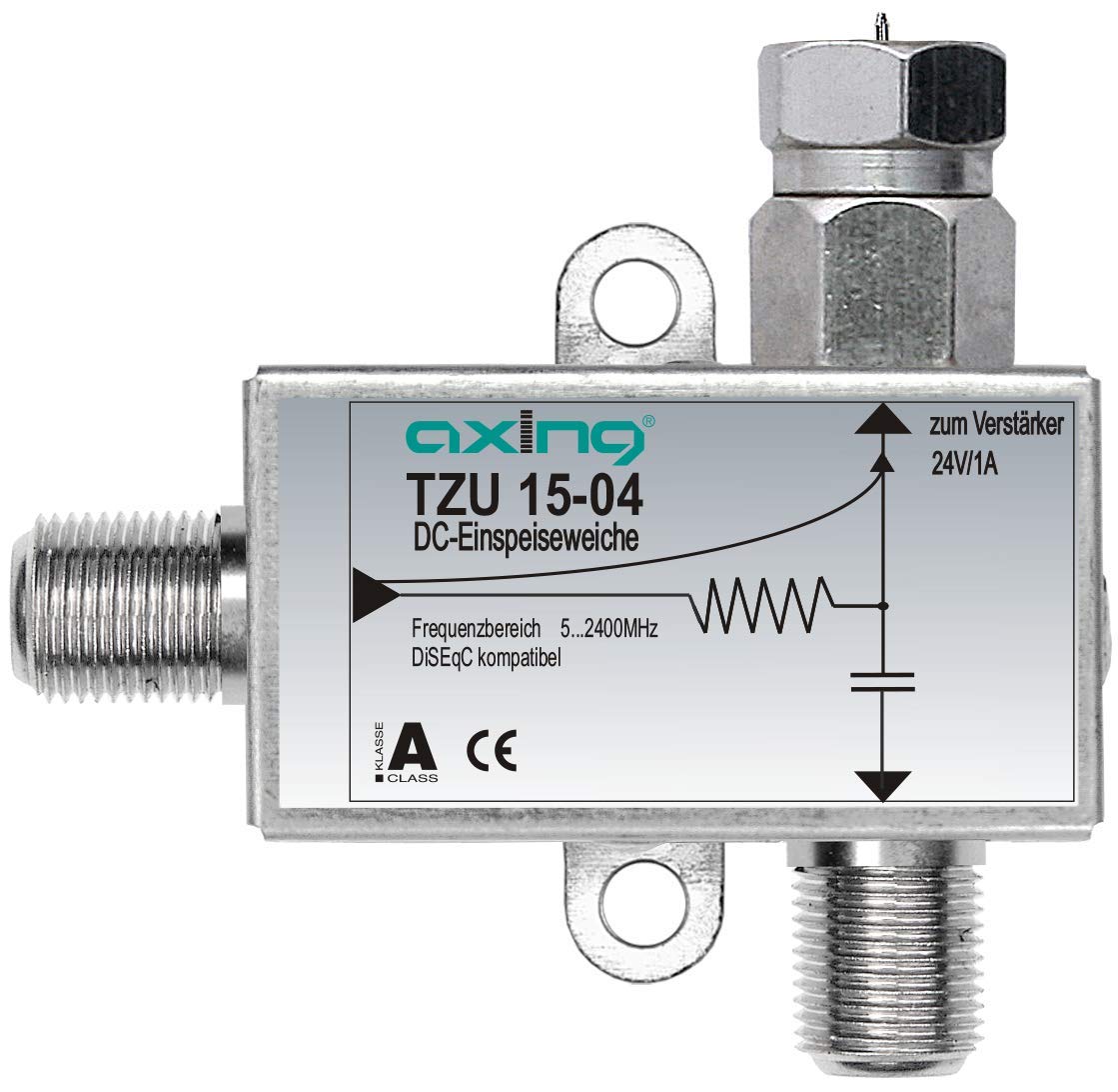 Axing TZU 110-04 - Set alimentazione a distanza con alimentatore di rete 12 V DVB-C SAT 5-2400 MHz