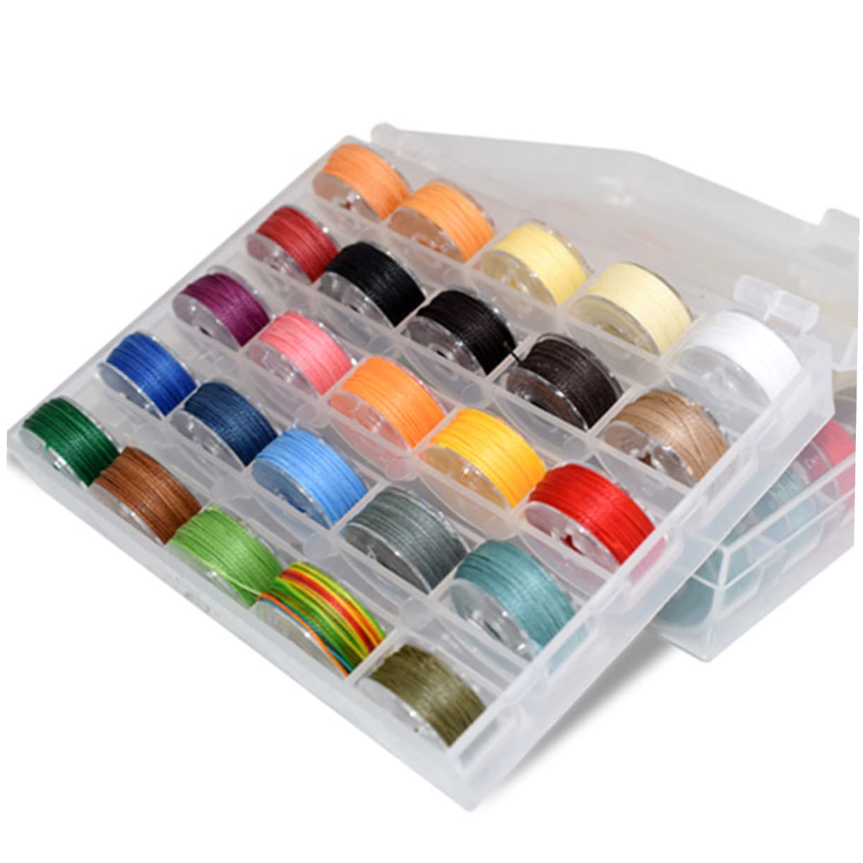 STOBOK 75 Rollos Hilo De Coser De Cuero Hilo De Cera Plano Cordón Encerado Bricolaje Cordón De Costura Hilo De Abalorios De Joyería Cuerda De Hilo De Cera Joyas Cordón Pulsera