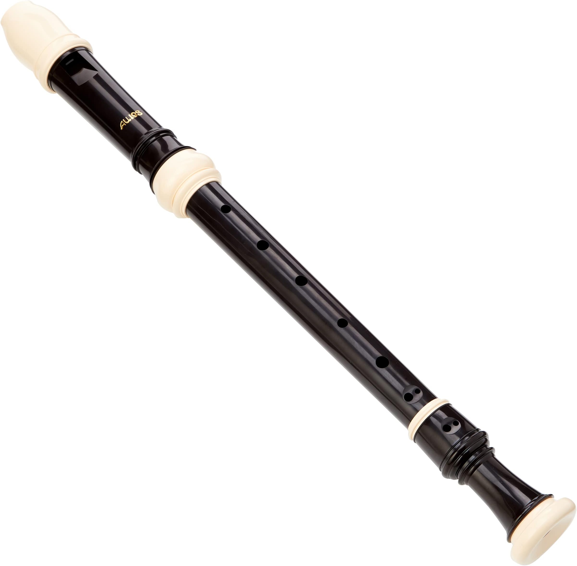 Aulos 509B "Symphony" Series Treble Recorder - Ideal for Advancing & Enthusicatic Students - Classic Dark Brown/Ivory ABS Construction - Baroque Classic Fingering.