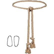 cnomg Rope Belt for Women 98 Inch Adjustable Cotton Long Waist Rope Belts Womens Braided RopeBelt Costume Belt for Dress Robe