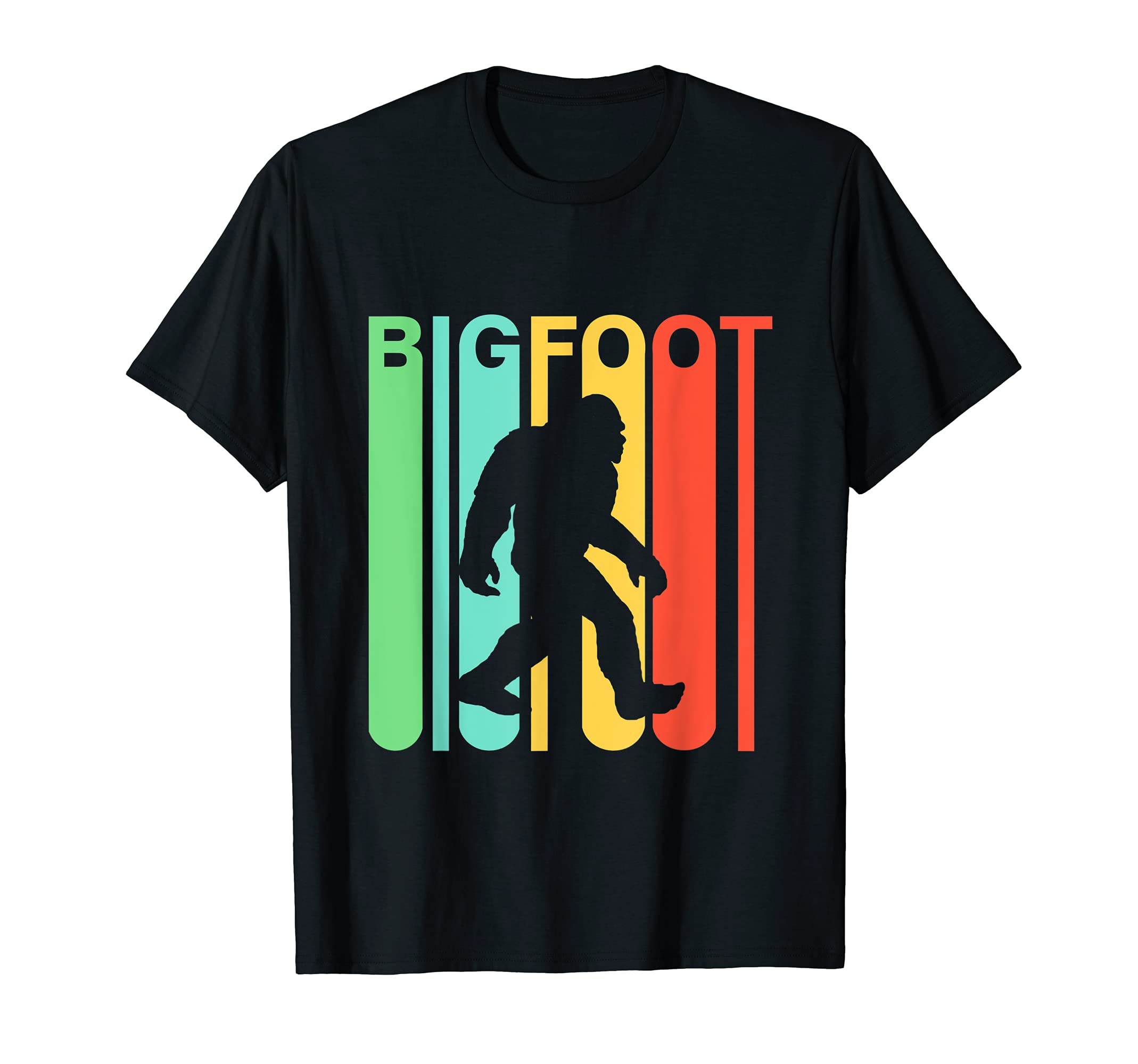 Funny Vintage Rainbow BigFoot T-Shirt, Big Foot Shirt