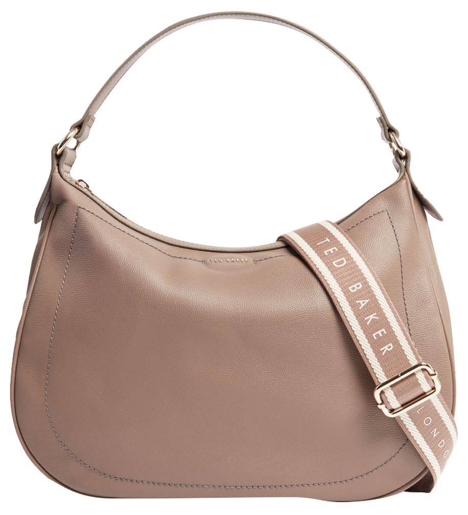 Ted Baker Women's Webbing Large Leather Hobo Bag, Black, One Size