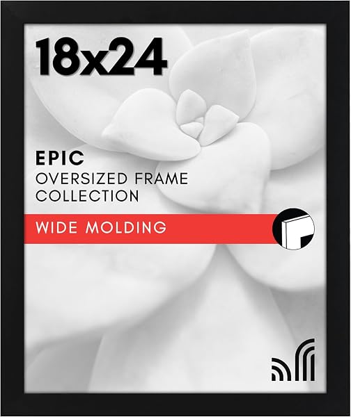 Americanflat 18x24 Poster Frame with Polished Plexiglass