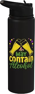 May Contain Alcohol Stainless Steel Insulated Water Bottle