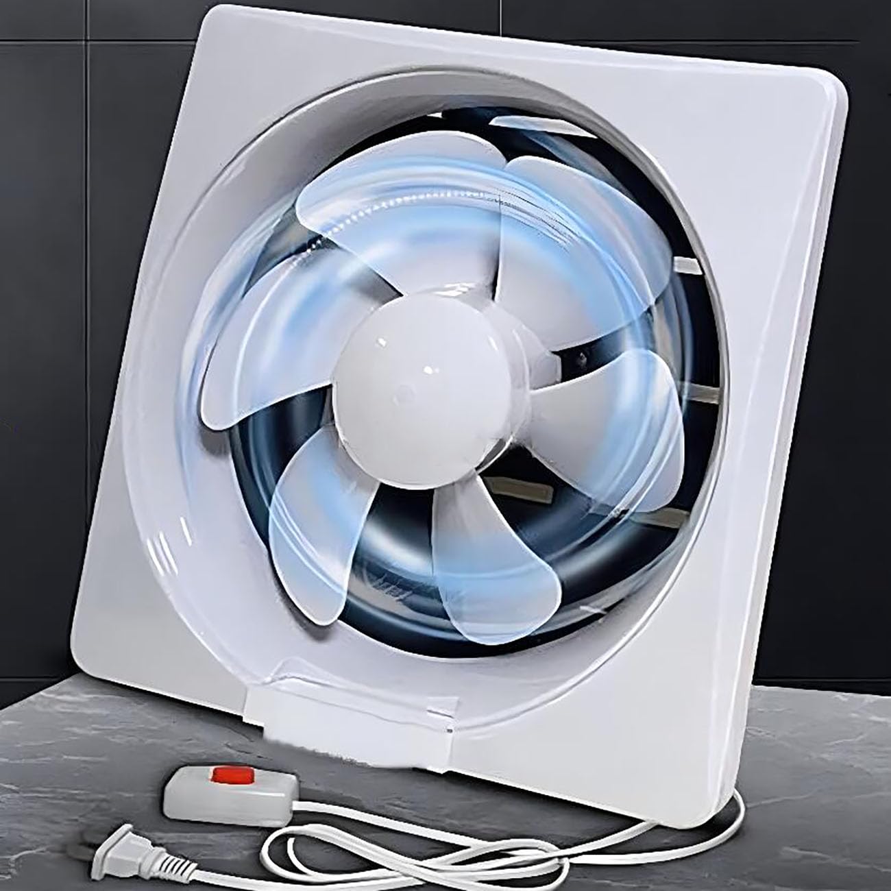 ICEMOB Aspiratore Bagno,Estrattore Aria Silenzios con Interruttore,Ventola Aspirazione per Cucina,WC,Ufficio,Tutto Il Motore in Rame,220V Estrattore Aria Calda,6 inch
