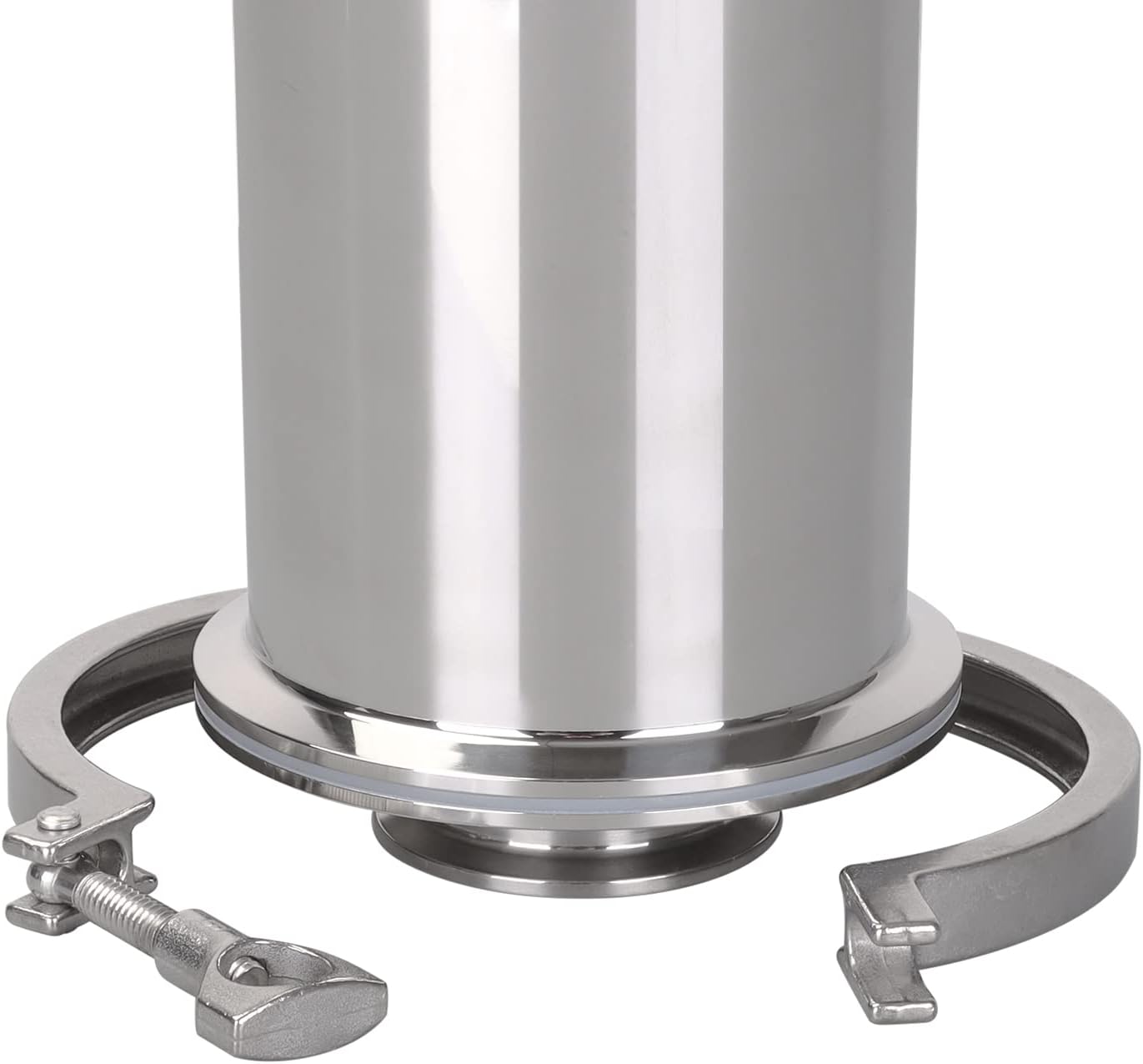 DERNORD 2 Inch Tri-Clamp Filter - SS304 Sanitary Fittings Inline Straight Strainer with 60 Mesh Stainless Screen