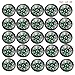 Compass for Kids, Mini Compass for Hiking, 20mm Button Compass, Black Survival Compass, Paracord Compass (Set of 50)