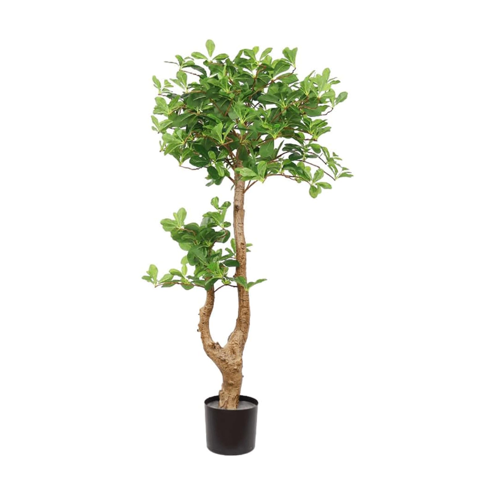 HCZKIUJY Lush Artificial Trees 130cm/4.2 Ft Artificial Plant Natural and Realistic Faux Tree Mall Floor Landscape Faux Plant