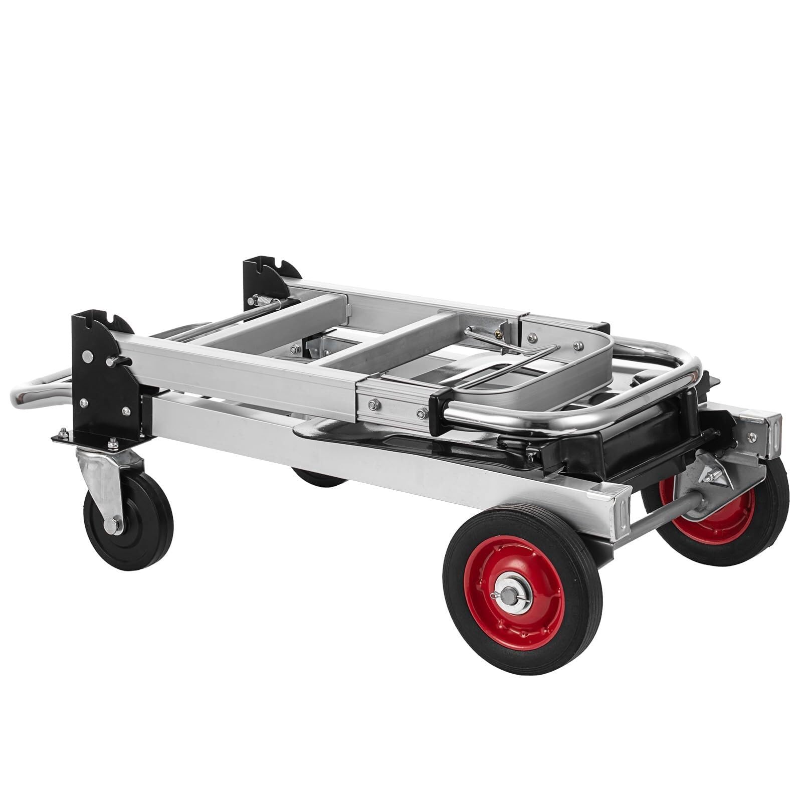 Aluminiowy wózek ręczny 2 w 1, wózek transportowy Heavy Duty Sackkarre, do użytku domowego i biurowego, kabriolet i lekki, łatwy w manewrowaniu, idealny do przeprowadzki i dostaw