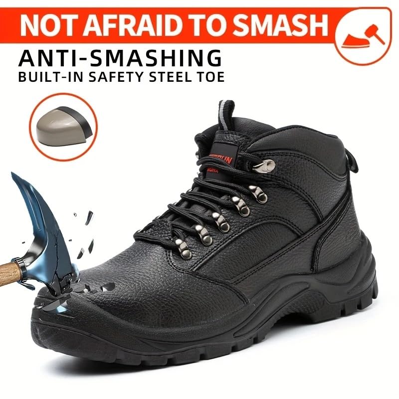 Safety Shoes Suitable for Hiking Climbing and Outdoor Work，Anti-smashing Anti-piercing Safety Shoes3
