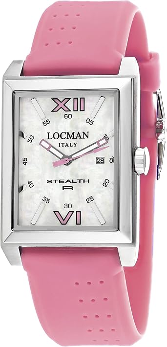 Locman Men Analog Quartz Watch with Rubber Strap 241MOPPK1PK